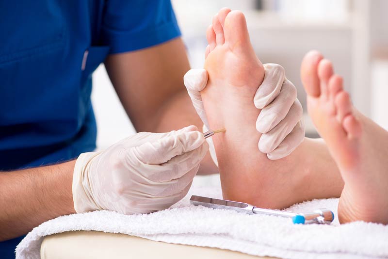 Foot pain relief treatment by a Podiatrist